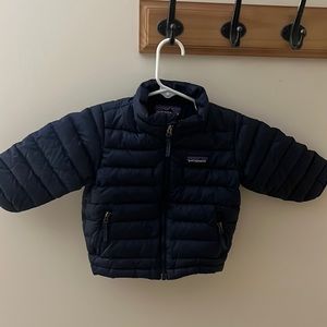 Patagonia Navy Blue Puffer Coat 6-12 months